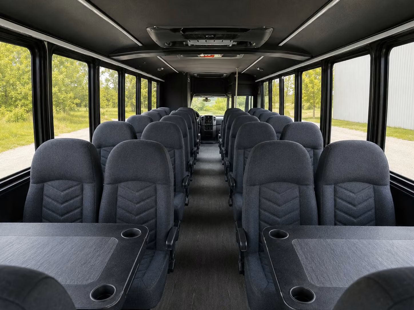 18 passenger minibus interior