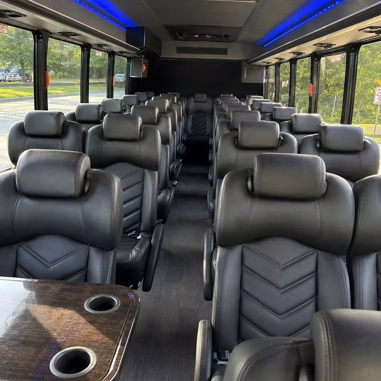 25 passenger minibus interior