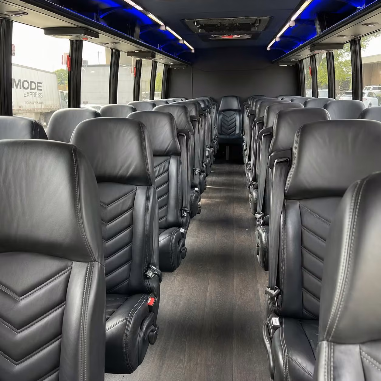 30 passenger minibus interior