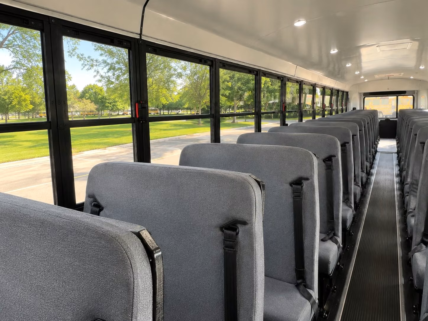 school bus inside